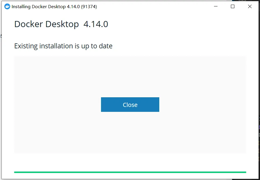 Docker Desktop安装完成界面